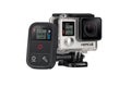 Studio shot of action cam GoPro Hero Black isolated on white background