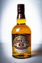 Studio shot of a bottle of Chivas Regal