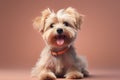 Studio shot capturing dog on vibrant backdrop Royalty Free Stock Photo