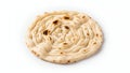 Close-Up of a Khubz Markook Flatbread on White Background Middle Eastern Cuisine Royalty Free Stock Photo