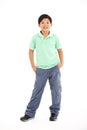 Studio Shot Of Chinese Boy Royalty Free Stock Photo
