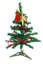 studio shot of a Christmas tree with colorful ornaments, Royalty Free Stock Photo