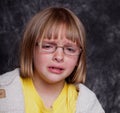 Studio shot of a crying child Royalty Free Stock Photo