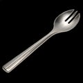 Titanium spork lying on transparent background Royalty Free Stock Photo