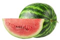 Studio shot of a flawless whole watermelon Royalty Free Stock Photo