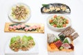 Various Japanese dishes