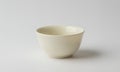 Minimalist Ceramic Bowl on Isolated White Background Tableware with Clean Aesthetic Simplicity Royalty Free Stock Photo