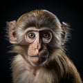 Studio Shot Of Monkey On Isolated Background