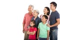 Studio Shot Of Multi-Generation Chinese Family Royalty Free Stock Photo