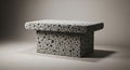 Porous Stone Display Platform Royalty Free Stock Photo