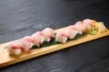 Red snapper pressed sushi Royalty Free Stock Photo