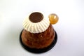 Studio shot of a rum baba Royalty Free Stock Photo