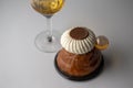 Studio shot of a rum baba Royalty Free Stock Photo