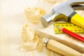 Carpentry tools Royalty Free Stock Photo