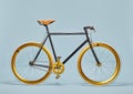 Trendy black and gold bicycle