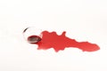 Studio shot of wine stain Royalty Free Stock Photo