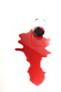 Studio shot of wine stain Royalty Free Stock Photo