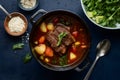 studio showcase beef stew, a savory delight in focus