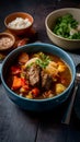 studio showcase beef stew, a savory delight in focus
