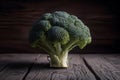 Studio showcase broccoli, a nutritious vegetable captured in detail