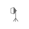 Studio softbox icon. Simple element illustration. Symbol design from Photo Camera collection. Can be used in web and mobile.