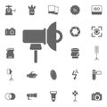 Studio softbox icon. Simple element illustration. Symbol design