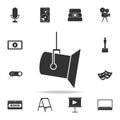 studio spotlight icon. Set of cinema element icons. Premium quality graphic design. Signs and symbols collection icon for website Royalty Free Stock Photo