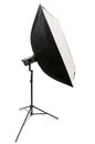 Studio strobe with softbox