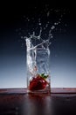 Strawberry Impact Water Splashdown
