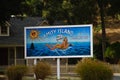 The studio tram tour visits Bruce the shark from JAWS Royalty Free Stock Photo