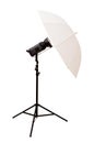 Studio umbrella isolated Royalty Free Stock Photo