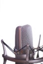 Studio voiceover microphone Royalty Free Stock Photo