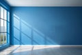 Studio Wall Interior Background with Shadow from Window for Product Presentation Royalty Free Stock Photo