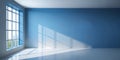 Studio Wall Interior Background with Shadow from Window for Product Presentation Royalty Free Stock Photo