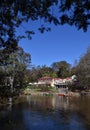 Studley park Boatsheds on the Yarra-River in Melbourne Royalty Free Stock Photo