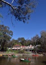 Studley park Boatsheds on the Yarra-River in Melbourne Royalty Free Stock Photo