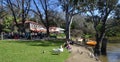 Studley park Boatsheds on the Yarra-River in Melbourne Royalty Free Stock Photo