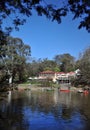 Studley park Boatsheds on the Yarra-River in Melbourne