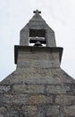 Study of church steeple with bell