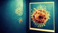 study of the corona virus, future studies of viruses illustration, ai generated image Royalty Free Stock Photo