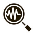 study earthquake icon Vector Glyph Illustration Royalty Free Stock Photo