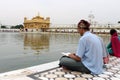 Study in front of Golden Temple, Amritsar, Punjab, India