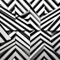 A study in geometric abstraction, with precise angles, symmetrical compositions, and clean lines that create a visually structur