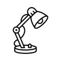 Adjustable desk lamp outline icon in modern style, premium vector Royalty Free Stock Photo