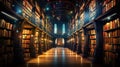 study library stacks Royalty Free Stock Photo