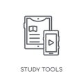 Study tools linear icon. Modern outline Study tools logo concept