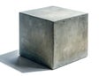A Study in Urban Decay Documentary Photography Captures a Monochromatic Concrete Cube Highlighting Abstract Royalty Free Stock Photo