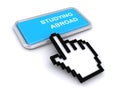 Studying abroad button Royalty Free Stock Photo