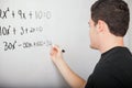 Studying algebra at school Royalty Free Stock Photo