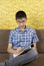 Studying boy Royalty Free Stock Photo